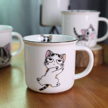 Load image into Gallery viewer, Super Cute Cat Animal Cartoon Coffee Cup Kitten Milk Mug Creative Ceramic Tea Mugs Breakfast Drinkware Novelty Nice Gifts