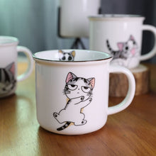 Load image into Gallery viewer, Super Cute Cat Animal Cartoon Coffee Cup Kitten Milk Mug Creative Ceramic Tea Mugs Breakfast Drinkware Novelty Nice Gifts